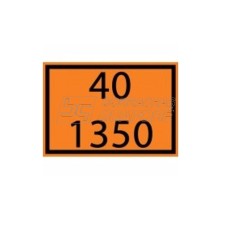 Placa Número ONU 40 1350
